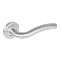Intersteel Deurkruk Lisa Op Rozet Rond 53x8mm Verdekt Met Nokken RVS