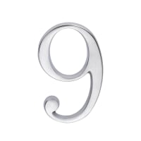 Skantrae Huisnummer Mat Chroom Nr 9 Titanium