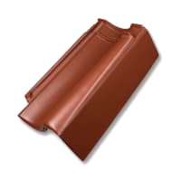 Nelskamp OVH Pan H10 Gevelpan Rechts Innensteg Rood Engobe