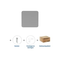 Skantrae Hang&Sluitwerkpakket 2191 Quadrate Deurknop + Rolslot RVS