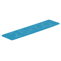 Milli-Max Glasblokje 2x26x100mm Blauw 1000st