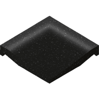 Villeroy & Boch Hoek Pro Architectura 3.0 Pure Black 10x10cm Mat R10 2609C4910010