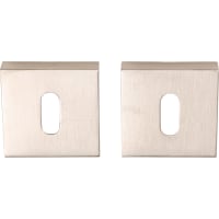 Oxloc Sleutelrozet Vierkant 11mm RVS Mat Met Sleutelgat