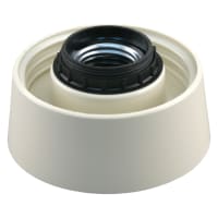 Schroefrand Recht 60W Crème-Wit