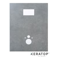 Keratop Tec-Board Toiletpaneel 130x100cm 13mm Silver Stone Met 4 Sparingen