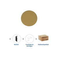 Skantrae Hang&Sluitwerkpakket 2185 Orbit De Urknop + Rolslot Messing