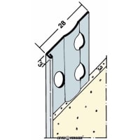 Stucstopprofiel 1236S 270cm 3mm Wit