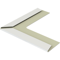 Rockfon Chicago Metallic Buitenhoek Voor L-Profiel 24mm Wit 001 50st Per Doos