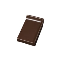 Kloosterwaard Einddorpel Rechts 16cm Donkerbruin Opstaande Rand 20mm Kering