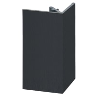 Keralit Uitwendig Rechthoekprofiel 46x46mm 400cm Zwartgrijs Classic Nerf