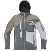Assent Jack Symmons Softshell Met Capuchon Maat 2XL Wit/Grijs