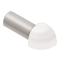 Schlüter RONDEC-AC Buitenhoek 90 Graden 8mm Alu Met Kleurcoating Zuiver Wit ED/RO80BW