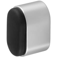 Hermeta Deurbuffer 4700 Ovaal 25mm Mat Aluminium Naturel