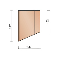 Kloosterwaard Uitwendige Hoek 10cm Zwart 135 Graden 20mm Kering