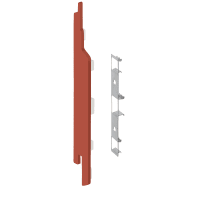 Keralit Eindkap En Connector Links Voor 2814 Steenrood Classic Nerf 5st