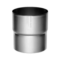 Wentzel Rheinzink Walsblank Zinken Verbindingsmof Voor Hemelwaterafvoer Buis 80mm