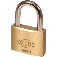 Oxloc Hangslot Verschillend Sluitend 50mm Staal Met 2 Sleutels