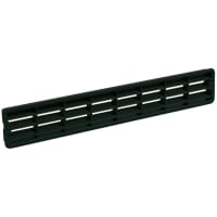 Plintrooster 458x75mm Aluminium Zwart