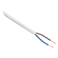 Huishoudkabel VMVL 2x1mm² 25m Wit