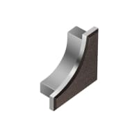 Schlüter DILEX-AHK Eindkap Alu Structuur Gecoat Donker Antraciet E/AHK1S/TSDA