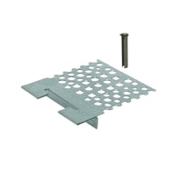 GB RB-Spijkerplaat 126x117x1,5mm Sendzimir Verzinkt 10120
