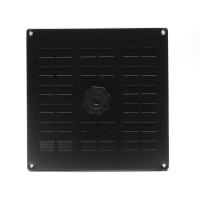 Schuifrooster 200x200mm Aluminium Zwart Met Gaas