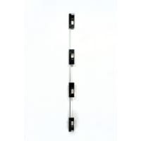 Riens Freesmal Scharnier 89x89mm 4-delig Op Alu Strip