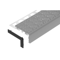 Schlüter TREP-V60 Eindkap Links En Rechts PVC Grafietzwart E/TV60GS