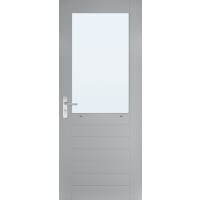 Weekamp Stapeldorpeldeur Meranti WK048 88x211.5cm Borstwering 87.4cm Grijs Gegrond FSC Mix 70%