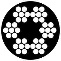 DX Staalkabel 3-5mm 6x7 1TWK  PVC Transparant Ommanteld