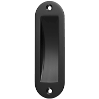 Hermeta Schuifdeurkom 4560 Ovaal 120x40mm Aluminium Zwart