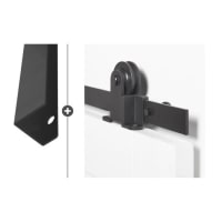 Skantrae Hang&Sluitwerkpakket 554SSL Foxtrot Zwart En Set Deurgrepen Vernal 50ZW