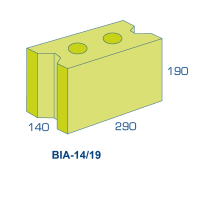 BIA Grindbetonblok 14/19 Klinker 290x140x190mm Vuilwerk