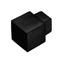 ProOne Hoekstuk Vierkant 11mm Aluminium Zwart