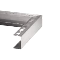 Schlüter KERDI-BOARD-ZC U-Hoekstuk Enkelzijdige Perforatie 50mm RVS V4A Geborsteld E/KBZC50EB