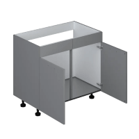 Bruynzeel Atlas Gootsteenkast WI12 Wit 100cm 2 Deuren FSC Mix Credit Inclusief Bodemplaat