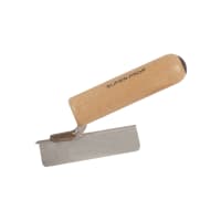 Super Prof Japanse Hoekschop 100x26mm Uitwendig Scherpe Hoek RVS Met Houten Handgreep