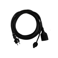 Vetec Verlengsnoer 3x1.5mm² Kabellengte 10m H07RN-F Zwart