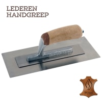 Super Prof Pure Pleisterspaan Flex 280x117x0,3mm RVS Met Lederen Handgreep