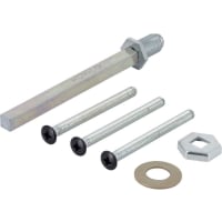 HOPPE Montageset Veiligheidsgarnituur M6x55mm 8x85mm Knop/Kruk Matzwart