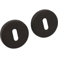 Oxloc Sleutelrozet Rond 54x8mm RVS Met Onderrozet Staal Zwart