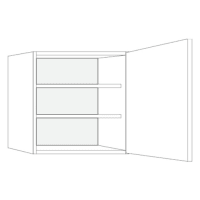 Bovenkast ECO P01 FSC Mix 70% H60-713 Links Wit Prijsgroep 1 - BL60-D