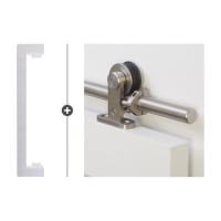 Skantrae Hang&Sluitwerkpakket 543SSL Delta RVS 2x Deurgreep Tupelo RVS