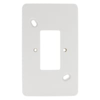 Attema P25 Montageplaat Opbouw Dubbel Polarwit
