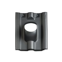 Ubbink Dakdoorvoerpan Finkenberger 131mm 25-45 Graden 1-pans Zwart