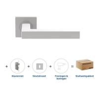 Skantrae Hang&Sluitwerkpakket 2057 Squared 20 Regular + Sleutelrozet + Klavierslot Wit