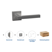 Skantrae Hang&Sluitwerkpakket 2036 Squared 16 Reg+Sle Rozet+Klav RVS