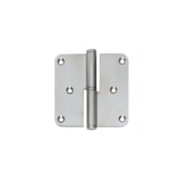 Intersteel Paumelle 89x89mm Rechts Afgerond RVS