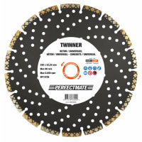 Perfectmate Diamantzaagblad Twinner 230x22.2mm Universeel/Beton 1st