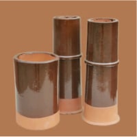 Schoorsteenpot Nr.22 Rond 15.0cm Hoog 25cm Met Waterrand